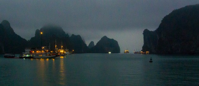 Evening Approaches Halong Bay